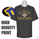 BALTIMORE RAVENS 2001 SUPER BOWL CHAMPS SHIRT LARGE NEW