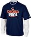 Chicago Bears -Navy- Upside Layered Long Sleeve T-Shirt