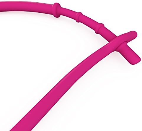 Enjoy a Guaranteed No Mess Feeding Experience Every Time with This Girls Pink Silicone Pocket Bib!