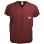 Virginia Tech Hokies Maroon Scrub Top