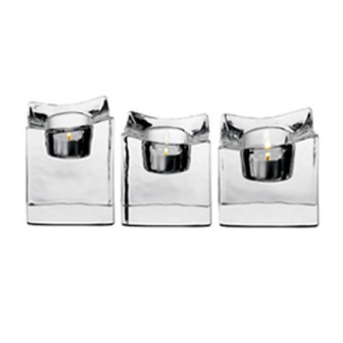 Orrefors Polaris Votives Set of 3