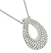 Teardrop Pendant on Wheat Chain Diamond .49cttw H/si