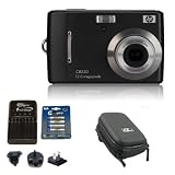 Ex-Pro Bundle HP CB350 Black Digital Camera (12.3 Megapixel, 3x Optical Zoom, 2.7 LCD, up to 3200 ISO, Smile Blink & Face Detection) with Ex-Pro Clam Case, Ex-Pro 2850mAh Batteries & Charger