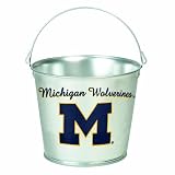 NCAA Michigan Wolverines 5-Quart Galvanized Pail