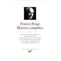 Francis Ponge : Oeuvres compl�tes, tome 2