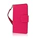 MPERO FLEX FLIP Wallet Case for ZTE Warp 4G N9510 - Pink / Navy Blue
