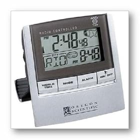 Click here to buy Oregon Scientific RM323A Atomic Travel Clock with World Time.