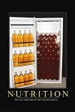 BEER POSTER NUTRITION 40 OZ FUNNY COLLEGE 24 NEW X 3441