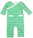 Ralph Lauren Baby Girl Striped One-piece in Green, White Stripes: Pink Pony