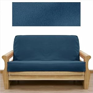 Ultra Suede Indigo Blue 5 Piece Full Futon Cover Set