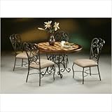 Magnolia 5 Piece Dining Set in Autumn Rust