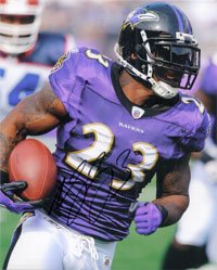 Signed McGahee, Willis (Baltimore Ravens) 8x10 Photo