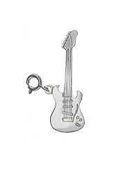 CleverSilvers Sterling Silver Charm Electric Guitar