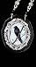 Classic Hardware Crow Large Oval Necklace - Black