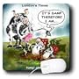 Londons Times Funny Science Cartoons - Fungi Philosophy ala Descartes - Mouse Pads