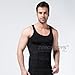 OrangeTag Men's Shaper Slimming shirt Elastic Sculpting Vest Black (XL)
