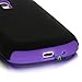 Galaxy S3 MINI Case, E LV Samsung Galaxy S3 MINI Case - Shock-Absorption / High Impact Resistant Hybrid Dual Layer Armor Defender Full Body Protective Case Cover (Hard Plastic with Soft Silicon) for Galaxy S3 Mini i8190 (Purple, Samsung Galaxy S3 Mini)