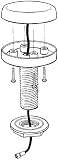 Rig Rite Manufacturing 250 Marine T-Beam GPS Surface Flush Mount Rig Rite Manufacturing 250 Marine T-Beam GPS Surface Flush Mount
