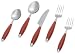 Fiesta Scarlet 5-Piece Flatware Set, Service for 1