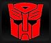 Transformers Autobot Red Vinyl Sticker