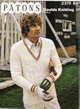 Patons Knitting Pattern 2379, DK, Cricket/Tennis Sweater, Sizes 38-44