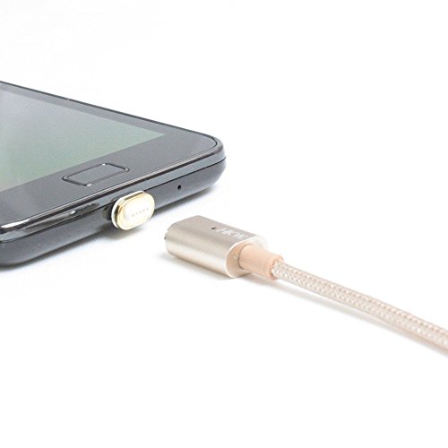 HKW Magnetic MicroUSB Charging Cable 4Ft/1.2m (Gold) - Genuine Product