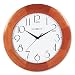 Howard Miller Santa Fe Wall Clock, 12-3/4 diameter x 1-1/2d, Champagne Oak Finish Case 625355 / MIL625355