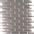 Stainless Steel Metal 1x3 Mosiac Sheets for Backsplash, Shower Walls, Bathroom Floors