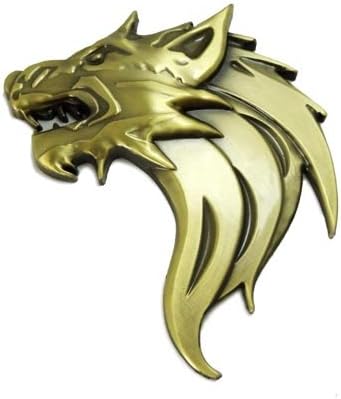 Fylyer® car Decoration Stickers Personalized Car Standard Modified Standard Langtou Car Stickers Metal Wolf Beast Standard In The Network Standard Suffix