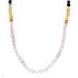 Necklace With 44.00ctw Genuine Sapphires Made of 18K Yellow Gold. Total item weight 9.1g Length 18.5in