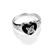 FOJO's Marcasite & Onyx Heart Ring