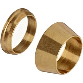 Parker 4BHOLD Brass Ferrule Holder 1/4" Compression Ferrule Set