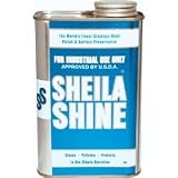 Sheila Shine Stainless Steel Cleaner and Polish 1 Quart Can Sold Indivdually