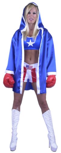 Sexy Boxer Robe Women's Costume