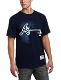 MLB Men's Atlanta Braves Authentic Collection Change Up Short Sleeve Basic Tee by Majestic (Athletic Navy, X-Large)