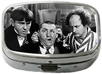 The Three Stooges Personality Portable Pill Case Box Medicine Container Case Vitamin Holder Tablet Gift From Goodcom