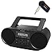 Sony Bluetooth Portable Cd Player Stereo Sound System Bundle/Digital Tuner AM/FM Radio Cd Player Mega Bass Reflex Stereo Sound System Included A NeeGo Wireless Bluetooth Receiver