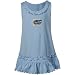 NCAA Florida Gators Toddler Light Blue Swarovski Crystal Ruffle Tank Dress