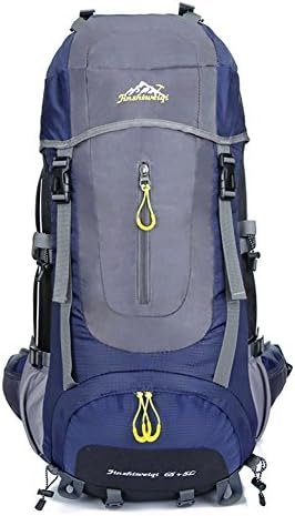 ORESAI Mens Large Capacity Outdoor Sports Waterproof Hiking Backpack 60L Dark Blue
