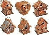 Rustic Wood Small Log Birdhouse Set Of 6 In 6 Styles 5