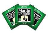Martin Marquis M1600 Extra Light Twelve String Acoustic Guitar Strings - Three Pack