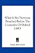 What Is Sin? Sermons Preached Before The University Of Oxford (1897)