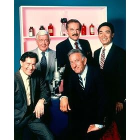 ROBERT ITO AS SAM FUJIYAMA, JACK KLUGMAN AS DR. R. QUINCY, M.E. FROM QUINCY #1 - COLOUR Movie Photo - (4 Different Photograph & POSTER Sizes Available)