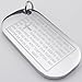 KONOV 2pcs Mens Stainless Steel Cross English Lord Prayer Dog Tag Pendant Necklace, 18 & 22 inch Chain