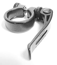 Inline Alloy Seatpost Clamp w/ QR skewer, 34.9mm, Black