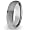Domed Brushed Titanium Band (6.0mm) - Size 5.0