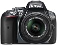 Nikon D5300 24.2 MP CMOS Digital SLR Camera with 18-55mm f/3.5-5.6G ED VR II AF-S DX NIKKOR Zoom Lens (Grey)