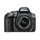 Nikon D5300 24.2 MP CMOS Digital SLR Camera with 18-55mm f/3.5-5.6G ED VR II AF-S DX NIKKOR Zoom Lens (Grey)