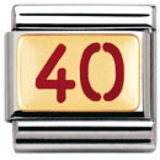 Nomination Composable Classic WRITINGS LIFE Edelstahl, Email und 18K-Gold () 030230 Preisvergleich