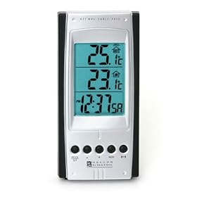 Oregon Scientific Slender Thermometer w/ Clock